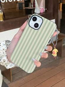 Minimalist Striped Element 1pc Artistic Colorful Pattern Glossy 2-In-1 Phirim Hard Phone Case Suitable Compatible With Samsung/ 11/12/13/14/15/16/17 Pro Max Spring Gift - Multicolor - View 3