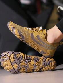 Nouvelles chaussures de surf et de plongée unisexes pour l'extérieur, chaussettes aquatiques respirantes pour les sports nautiques, la plage, la course, le fitness, le yoga, la randonnée, avec une semelle souple, antidérapante, amortissante, chaussures de sport casual, noires - Kaki - Voir 2