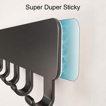 Wall Mounted Necklace Holder, Self-Adhesive Jewelry Hooks Suitable For Bracelets, Rings And Other Accessories, Can Be Hung On Doors, Bedrooms, Bathrooms, No Nails Required - Multicolor - View 5