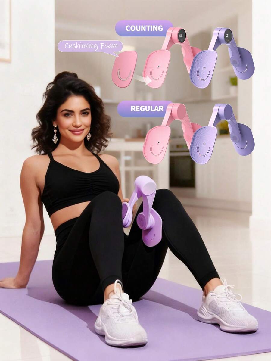 Thigh Trainer, Pelvic Floor Muscle Trainer, Pelvic Floor Exercise Devices, Thigh Trainer For Women, Inner Thigh Exercise Workout Equipment For Home Gym, Pelvic Floor Strengthening Women, Thigh Toner Kegel Exercise Products For Women, Equipment Thigh Trainer For Male, Buttock Beautifier: Smart Counting For Leg And Buttock Exercises - Multicolor - View 1