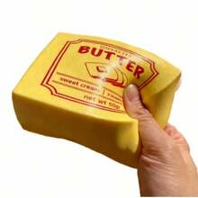 Soft Butter Squeeze Toy, Slow Rebound Realistic Food Stress Relief Toy - Easter/New Year Gift - Multicolor - View 6