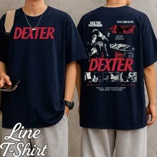 Series Crime Thriller T-Shirt, Unisex, Men's And Women's, 100% Cotton, Premium Top Quality Streetwear, New Release, Immediate Shipping, Various Colors!! Plus Size - 藏蓝色 - 查看 2
