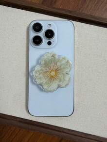 Pink Flower Phone Grip Stand, Rose & Lily Flower Air Cushion Foldable Expandable Desktop Phone Holder, Essential Phone Accessory - Multicolor - View 5