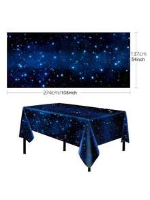 1pc Valentine's Day Heart Print Disposable Waterproof Decorative Tablecloth For Party, Proposal - Multicolor - View 11