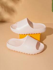 Simple, Cute, Casual, Non-Slip, Wear-Resistant, Lightweight, Comfortable, And Versatile Children's Flat Slippers For Boys And Girls - Pink - View 3