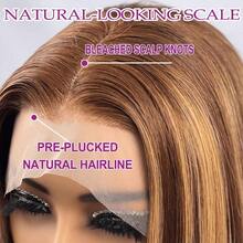 13x4 Lace Frontal Wig Brazilian Hair 180% Density Straight Lace Front Wigs Human Blended Hair HD Transparent Lace Glueless Wig Pre Plucked With Baby Hair Brazilian Virgin Wigs For Women 8-34Inch - SP4/27 - View 8