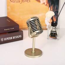 Adjustable Vintage Plastic Microphone Prop, Retro Decorative Fake Microphone For Party, Performance, Home, Bar Decor - Available In Multiple Colors - View 5