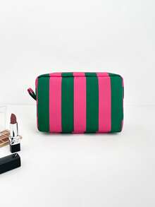 YAGESI 大容量条纹化妆包，适合日常旅行 - 彩色 - 查看 9