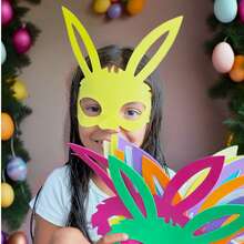 Easter Face Mask Kit Made Of Smooth EVA Foam, For Parties, School, Decoration, Crafts, Art Workshops. - Nhiều màu - Xem 18