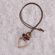 1pc Gold Hollow Heart Shaped Alloy Pendant Long Necklace For Women, Valentine's Day Gift - Golden Openwork Heart Shape - View 7