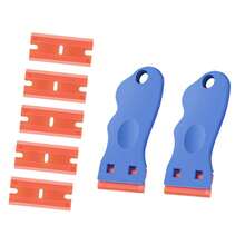 Adhesive Remover Scraper, Cleaning Mess Scraper, Mobile Screen Protector Tool, Glass & Tile Cleaning Knife, Car Window Film Tool - Multicolor - View 8