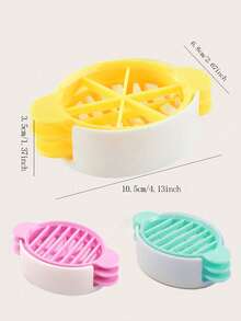 1pc 3 In 1 Egg Slicer, Multi-functional Egg Cutter, Kitchen Creative Tool