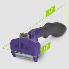 Furminator P-92916 Deslanador Pelo Corto Gato Mediano/Grande Estándar Verde - Morado - Ver 8
