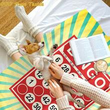 [Christmas]Fun Bingo-Themed Flannel Throw Blanket - Soft, Comfortable, And Stylish For Home, Camping, Sofa, Or Bedroom Decor - Perfect Birthday Or Holiday Gift, All-Season Design With Vibrant Yellow And Gre, Perfect Birthday Christmas Mother's Day Gift Size 70x140cm/27.56x55.12 InAll Season Flannel Blanket Skin-Friendly & LightweightAll Season Flannel Blanket Skin-Friendly & Lightweight - Nhiều màu - Xem 2