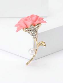 Trâm cài áo hình hoa cẩm chướng đính đá và men cao cấp - Ghim cài hoa dành cho phụ nữ, phụ kiện trang sức Ngày của Mẹ, quà tặng, huy hiệu trang trí. - hoa cẩm chướng - Xem 20