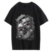 Vintage Smile Now Cry Later Drama Lowrider Art David Gonzales DGA Graphic Tee Menswear Top Underwear Streetwear Tropical Casualmen Gifts,Graphic Tees - 黑色 - 查看 2