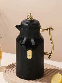 1个大容量真空保温瓶，镀金茶壶/咖啡壶，热水袋，按压式玻璃内胆真空保温袋 - 鍍金咖啡壺 - 查看 4