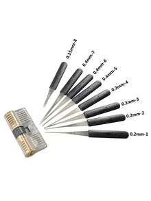 12件套断钥匙取出器，汽车车门钥匙取出工具，异物取出工具 - 彩色 - 查看 8