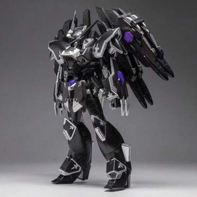 1个5.51英寸酷炫机甲模型，黑色极简主义风格，科技感十足的多关节设计，小巧精致，可组装，玩具礼品，生日礼物，男孩玩具，收藏品，趣味模型，色彩鲜艳，耐用塑料材质，高品质模型，玩具收藏品，可动人偶，男孩礼物，玩具爱好者，时尚有趣的桌面摆件，客厅卧室办公室展示，万圣节圣诞节生日派对礼物