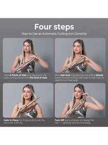 UKLISS 6-In-1 Hot Air Brush With LCD Display – Dryer, Curler, Straightener & Volumizer For All Hair Types