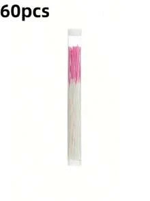 60pcs Ear Hole Cleaning Sticks, Ear Piercing Earwax Removal Swabs, Removes Dirt, Prevents Blockage, Ear Cleaning Swabs, Ear Cleaning Rods, Suitable For Travel, Ear Cleaning Device, Ear Cleaning Kit, Ear Cleaning Tools, Earwax Removal Tool - Pink - View 10