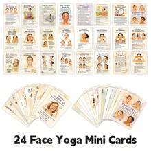 Bộ 24 thẻ bài tập Yoga và thể dục cho mặt, kế hoạch tập Yoga nâng cơ mặt 5 phút mỗi ngày, thẻ chăm sóc da dành cho phụ nữ, bao gồm các tư thế Yoga mặt hàng ngày và theo dõi quy trình chăm sóc da. - Nhiều màu - Xem 8