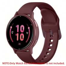 20毫米硅胶表带，兼容Garmin Vivoactive 6/Vivoactive 5/Vivoactive 3/Venu/Venu 2 Plus/Venu Sq/Galaxy Watch 7/6/5/4（40毫米/44毫米）/Watch 4/6 Classic（42毫米/46毫米/43毫米/47毫米），男女通用；柔软运动替换表带，适用于Forerunner 645/245/Galaxy Watch 5 Pro（45毫米）/Active 2/Watch 3（41毫米）。 - 20mm - 查看 17