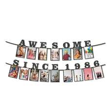 1 Bộ khung ảnh chữ dây tự làm "Awesome Since 1996/1986" với họa tiết kim tuyến, màu đen, dùng trang trí sinh nhật 30/40 tuổi, tiệc sinh nhật retro 30/40 tuổi, quà kỷ niệm cuộc sống độc thân. - Nhiều màu - Xem 12
