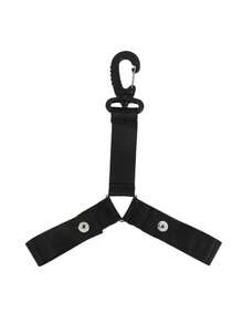 Cheerleader Backpack Strap Accessories, Dual-Layer Fuzzy Ball, Black Triangle Buckle - Multicolor - View 11