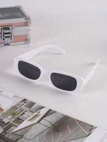 2pcs Y2K Style Square Frame Cute Unisex Fashion Glasses - Multicolor - View 2