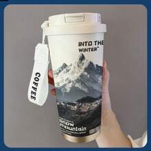 1pc, 530ML Cup , There Are Many Different Styles To Choose From Stylish And Personalized, It Has A Rope Handle For Portability, Suitable For Home, Office, And Daily Travel. Portable Can Hold Both Hot And Cold Beverages. - Multicolor - View 14