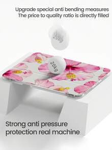 This Beautiful And Adorable Cartoon Pink Flower And Grass Double-Sided Acrylic Transparent Crystal Back Cover Is Shock-Resistant And Durable, Suitable For IPad 7th, 8th And 10th Generation (10.2 Inch). It Has A Built-In Pen Slot, Supports Sleep/Wake Function And Multiple Folding Stand Modes. It Is An Ideal Choice For Halloween And New Year Gifts. - Multicolor - View 5