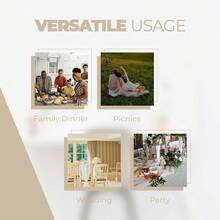 Faux Linen Round Table Cloth 60 Inch, Waterproof Decorative Fabric Anti-Scratch Texture Round Tablecloth Cover For Dining, Kitchen & Outdoor Table (60 Inch, Round (2-4 Seats), Beige),Beige60inchRound - 米色 60 吋圓形 - 查看 7