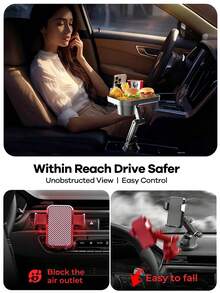 REMAX Universal 3-In-1 Car Cup Holder Expander, Suitable For Front And Rear Seats; Adjustable Height And Angle; Fits 98% Of Car Models; Install In Seconds; Essential Car Travel Accessory; Car Accessories; Car Storage Organizer; Car Storage - CP2007-s5 Multicolor - View 5