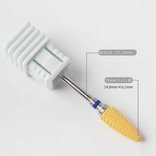 1PC Or 5PCS Corn-Shaped Ceramic Nail Drill Bits – Fast Cuticle Remover, Compatible With Electric Nail Files And Cuticle Cleaning Tools, Durable & Long-Lasting - Multicolor - View 7