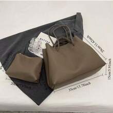 Bolso Mensajero Casual Vintage, Maletín Cruzado Estilo Workwear para Hombre - Gris - Ver 6
