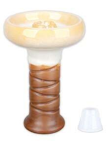 1pc Handmade Pointed Hookah Bowl, Made Of Original Clay Glaze, Practical Hookah Accessory, Easy To Smoke, Smooth Inhalation, Large Capacity Design For Better Hookah Experience. - one-size - View 11