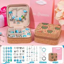 136pcs/68pcs 4-Set DIY Bracelet Beads Kit, Includes Unicorn & Mermaid Crafts, 60pcs Accessories, 3pcs Bracelets & 3pcs Necklace Strings, 1 Storage Box & 1 Gift Box, Vintage Gift Box Suitable For Birthday, Ramadan, New Year, Valentine's Day Gifts For Friends - Multicolor - View 10
