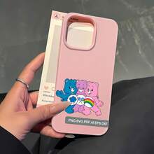 La colorida funda con espejo y estampado de ositos cariñosos te permite compartir alegría mientras mantienes tu teléfono elegante y protegido. Es compatible con  17,  16 Pro Max,  15 Pro Max,  13 y  12. Fabricada en TPU resistente, ofrece una excelente protección contra golpes y caídas. Esta encantadora funda es perfecta para regalar a familiares, amigos o seres queridos en cualquier ocasión, como cumpleaños, días festivos o simplemente porque sí. - Rosa - Ver 3