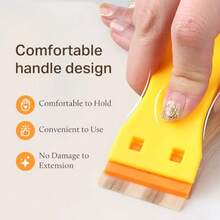 Hair Extension Tape Remover Scraper Tool With 10pcs Plastic Replacement Blades And 24 Tape Tabs - As Pic - View 3