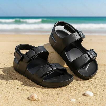 Sandalias para niños, sandalias casuales con para niños y niñas, suela suave y ligera, zapatos de playa para niños pequeños y grandes, sandalias de moda