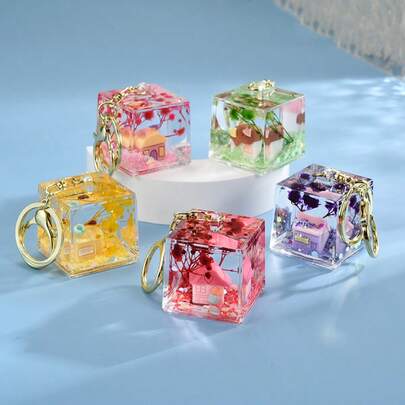 Quicksand Oil Bottle Pendant, Couple Keychain, Backpack Accessory, Car Decor, Small Gift, Pendant, Gift, Holiday Gift, Birthday Gift, Perfect Gift, Valentine's Day Gift