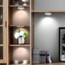 6-Piece/5-Piece/3piece/1-Piece Set Warm Color LED Battery Powered Wireless Night Light Stick Remote Control Mode Press Control Desk Lamp Wall Mounted Push Rod Lamp Suitable For Wardrobe, Cabinet, Countertop Or Tool Room Wireless Touch Light - CS-gY-81 - View 7