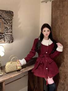 Women Overcoats - Đỏ - Xem 11
