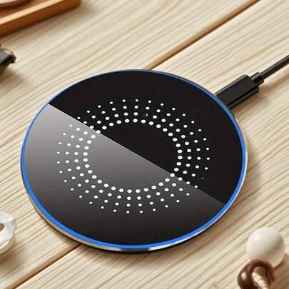 15W Wireless Charger, Compatible With IPhone 17/16/15/14/13/12 Pro/XS Max/Mini/X/X/XR, Inductive Fast Wireless Charging Pad, Compatible With Samsung