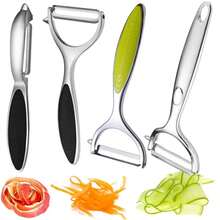 1pc Stainless Steel Peeler - Multipurpose Kitchen Tool For Fruits And Vegetables, Durable Ergonomic Handle, Suitable For Home And Commercial Kitchens, Kitchen Peeler | Modern Kitchen Supplies | Stainless Steel Peeler - Multicolor - View 2