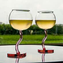 Romantic Heart-Shaped Wine Glass (300 Ml) - A Unique And Precious Gift Idea For A Marriage Proposal, Engagement, Anniversary, Elegant Romantic Dinner, Or Valentine's Day Gift For Her/Him - 透明 - 查看 7
