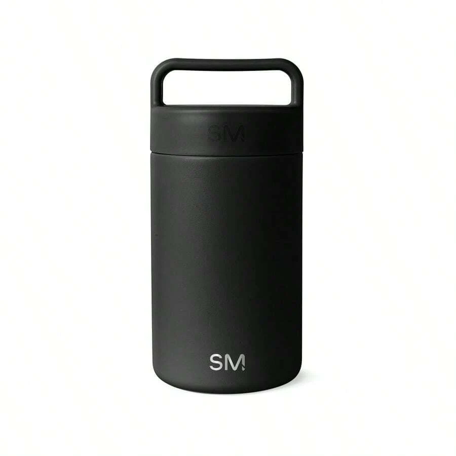 16oz Provision Food Jar With Handle Lid Vacuum Insulated 18 8 Stainless Steel Leak Proof Kids Food Storage Container Flask Midnight Black - 16ozMidnightBlack - View 1
