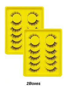 Rikuaild 6/12/18 Pairs Cat Eye Lashes 3D Natural False Lashes Fluffy Soft Cross Wispy Natural Eyelash Extension Makeup For Daily Style Eye Makeup - Natural Lashes - View 9