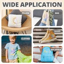 8张（12英寸 x 10英寸）波西米亚色彩系统柔和粉彩马卡龙色热转印乙烯基贴纸，适用于T恤 - 8色熨烫贴纸 - 兼容大多数切割机 - 混合色 - 查看 5